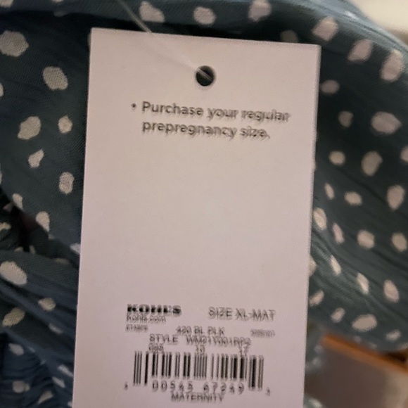 Maternity Sonoma Goods For Life Flutter Sleeve Wrap Dress Size: XL-MAT NWT - Picture 3 of 3